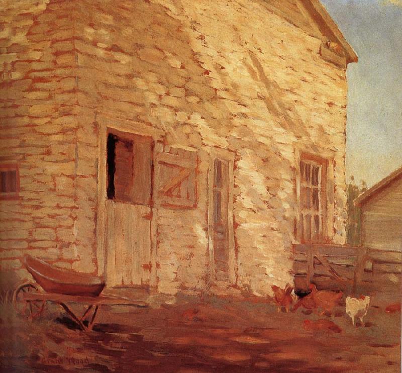 Grant Wood Old Stone and barn